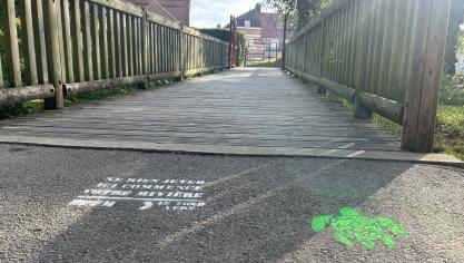 Plusieurs tags ont été réalisés au Jardin public d’Arques.