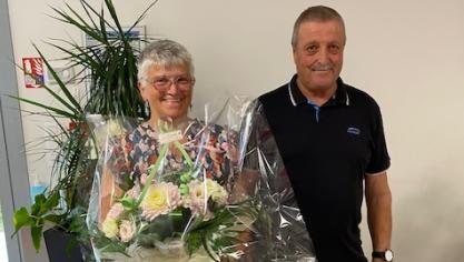 Patrice Watelle aux côtés de son épouse Monique.