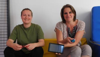 Aude et Adeline invitent les 7 à 12 ans au tournoi Mario Kart.