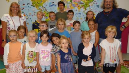 Une vingtaine d’enfants participe au stage d’anglais avant de reprendre le chemin de l’école
