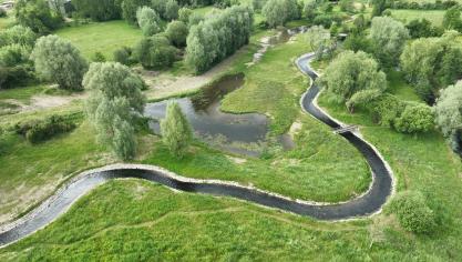 Un bras de contournement a été créé pour permettre la continuité du bassin de l’Aa.