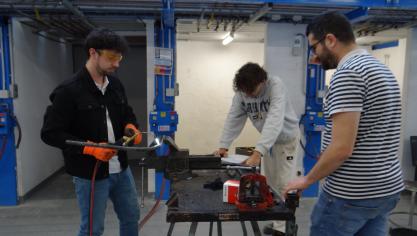 Les stagiaires en formation de technicien d’installation en équipements de confort climatique