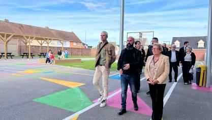 La cour a notamment été réaménagée.