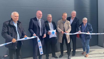 Pascal Deweerdt, directeur général de BC MétalNord, a inauguré la nouvelle usine en présence d’élus.