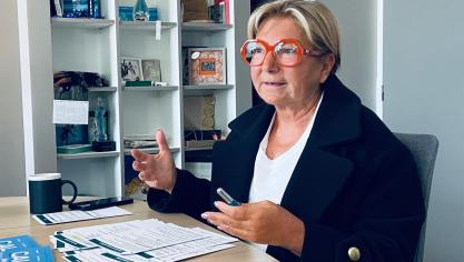 Natacha Bouchart, maire de Calais, s’oppose à l’idée de construire une prison à Calais défendue par le député Marc de Fleurian.