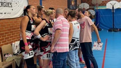 La fin du match était compliquée pour les Isberguoises.