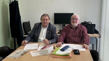 Jacques Deroeux (à gauche) et Bruno Desobry (à droite), pointent du doigt un problème présent depuis plusieurs années.
