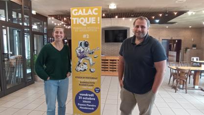 Marie Fiévet, en charge de la billetterie, et Benoît Fache, directeur de Malraux-Spectacles.