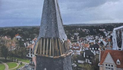 La charpente et la couverture avaient été endommagées lors de la tempête Ciaràn