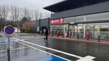 La victime a été prise en charge au Carrefour Market de Wimille.
