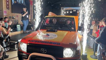 Alain Brousse (à gauche) et Hervé Diers (à droite) repartent à l’aventure, six ans après leur dernière participation au Dakar.