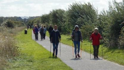 La première animation de la journée : une marche proposée par la Team Béthune Robecq.