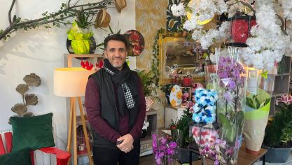 Yoan Tissandier est gérant de l’arbre à fleurs, fleuriste avenue Saint-Exupéry.