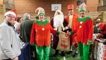 Christine Veron, présidente du comité des fêtes avait invité le Père Noël et ses lutins.