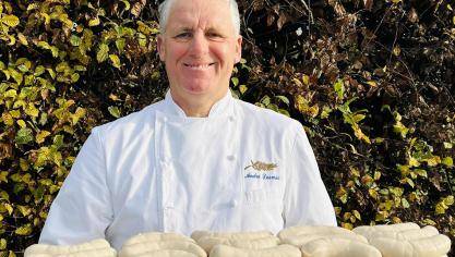 André Desmis et son fameux boudin blanc.