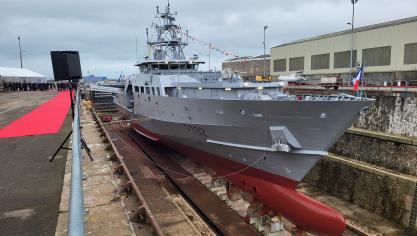 Le Jean Tranape, peu avant de recevoir son baptême au champagne, le 4 décembre.