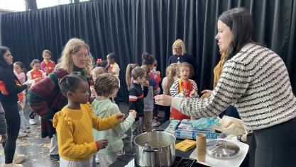 Le village des légumes accueillera encore des jeunes ce vendredi.