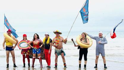 Le Cô Boy, Thermocécile, Wonder Woman, Astérix, le Tahitien, la Viking et le p’tit baigneur ont testé la température de l’eau