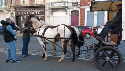 La calèche a baladé les familles sur les 4 boulevards.