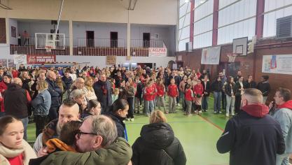 Le rassemblement a eu lieu à la salle Jacob, le 14 décembre à midi.
