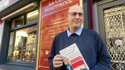 Frédéric de la Cave Gourmande a créé le jeu du parcours des Lutins.