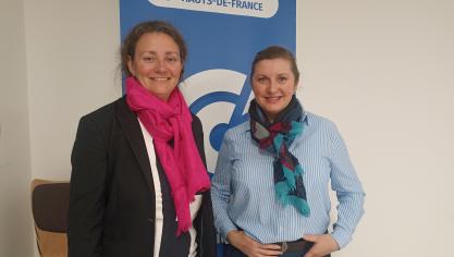 Alice Gevaert, présidente de la commission territoriale, et Anne Candelier, directrice de l’agence Flandre Intérieure – Saint-Omer – Saint-Pol-sur-Ternoise.