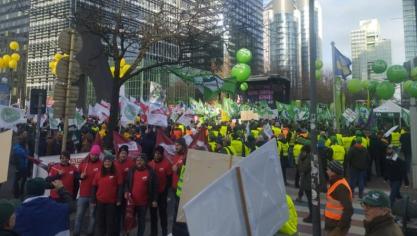 Plus de 7300 personnes ont participé à la manifestation à Bruxelles.