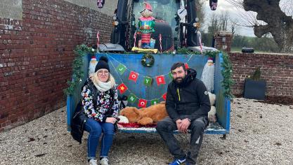 Marine et Edouard avaient déjà participé à la parade en décembre 2024.