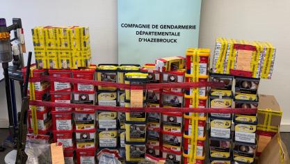Voici la saisie réalisée par les gendarmes de Flandre intérieure.