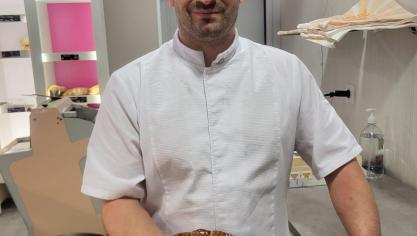 Samuel Dejonghe avec l’une de ses créations, le 3 janvier.