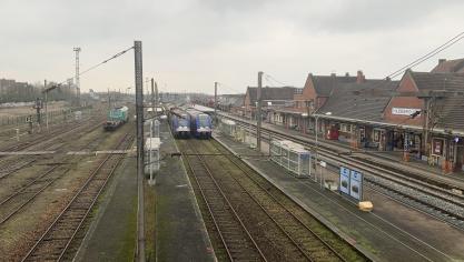 La police a dû intervenir en gare d’Hazebrouck, mardi 6 janvier.