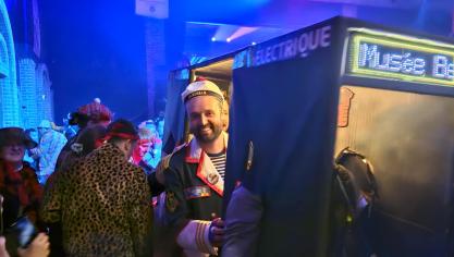 Valentin Belleval, présent au bal du géant, a emprunté le Hop Bus virtuel.