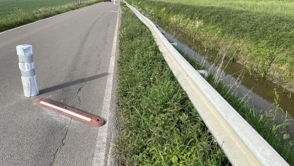 Les travaux pour limiter l’affaissement des berges ne sont pas encore à l’ordre du jour.