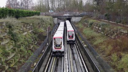 Jusqu’à douze rames « Boa » ont circulé en même temps sur la ligne 1 du métro de Lille.