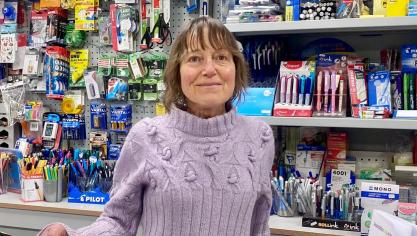 Annie Adams ferme définitivement les portes de sa papeterie le 31 janvier.