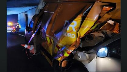 Aucun agent n’a été blessé dans le sur-accident.