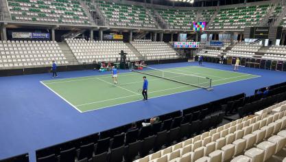 Le court a été monté en à peine trois jours.