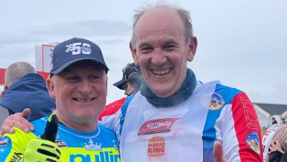 David Hauquier a coaché Daniel Fasquelle… aujourd’hui ils étaient sur la même ligne de départ