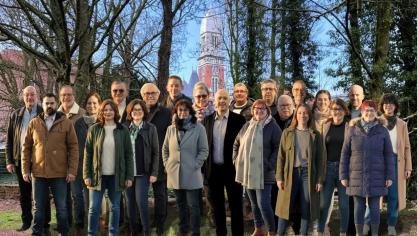 La liste de Nicolas Lefebvre (au centre) à Steenwerck.