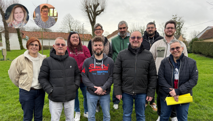 Les candidats de la liste « Vivre et agir ensemble pour Sempy », emmenée par Philippe Bataille.