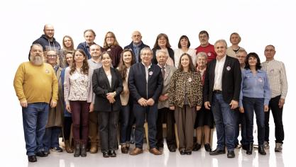 23 hommes et femmes réunis autour d’Olivier Valembois pour prendre en main les destinées de la commune de Verton