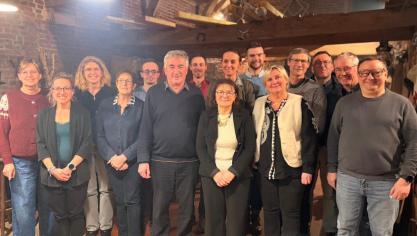 L’ensemble des colistiers de Claude Bodele.