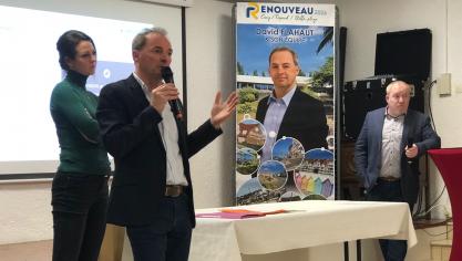 David Flahaut entouré de Florence Brabant et Stéphane Maillart.