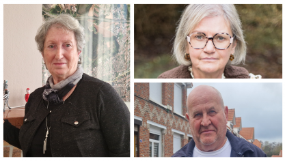 Donata Hochart (à gauche) sera opposée à Isabelle Buyck Dhinnin (en haut à droite) et Carnot Bourgeois (en bas à droite).