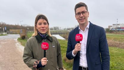 En ville avec... Jean-Baptiste Gardes (RN) à Gravelines.