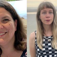 Héloïse Piro, illustratrice et l’auteure, Ingrid Letourneau (droite)