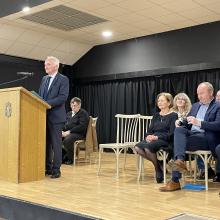 André Flajolet a présidé une dernière fois la cérémonie des vœux en tant que maire de la commune de Saint-Venant.