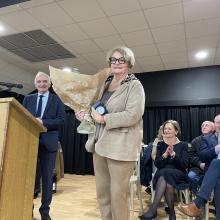 Thérèse Castelain a été mise à l’honneur lors de la cérémonie des vœux.