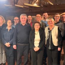 L’ensemble des colistiers de Claude Bodele.