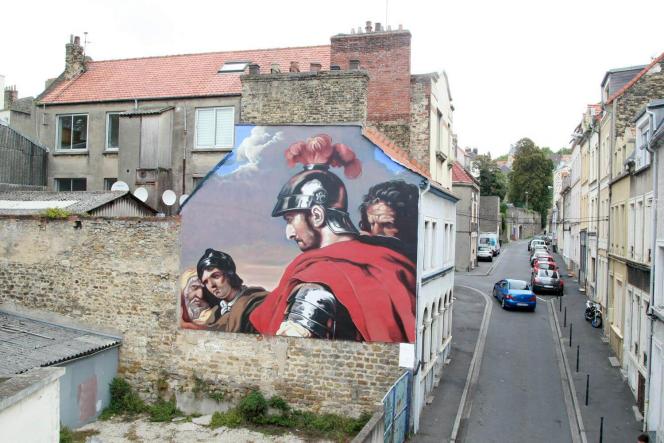 L’Italien Andrea Ravo Mattoni avait réalisé en 2019 une partie du tableau « Belisarius », rue du Sautoir.